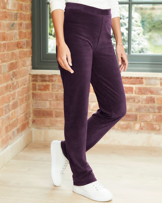 Slim-Leg Pull-On Stretch Jersey Cord Trousers