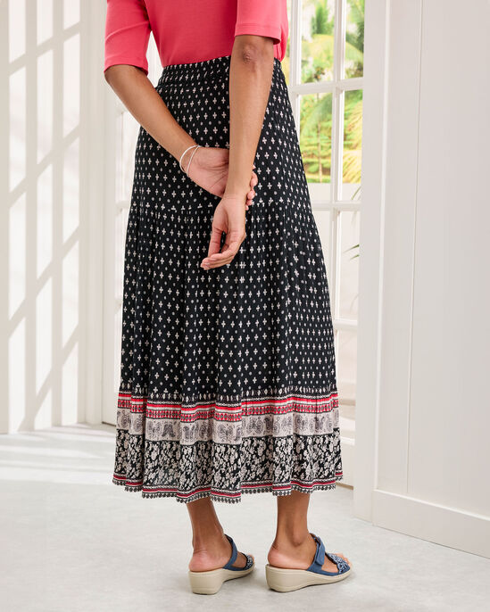 Tiered Crinkle Skirt