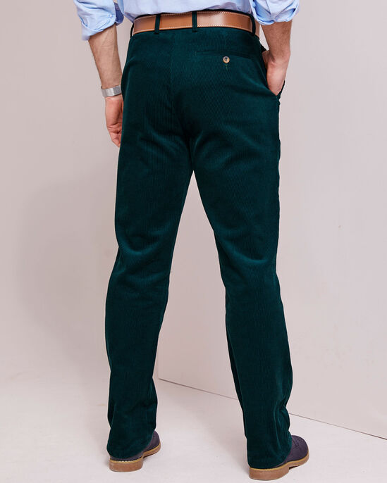 Flat Front Cord Trousers