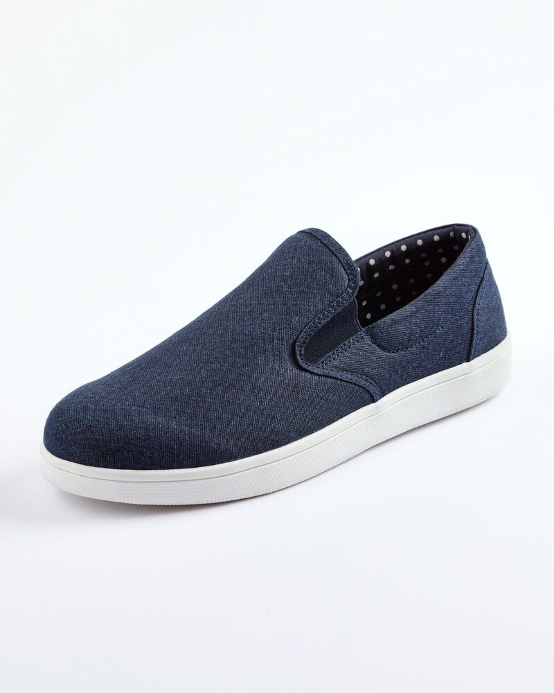 Canvas Slip-On Pumps at Cotton Traders
