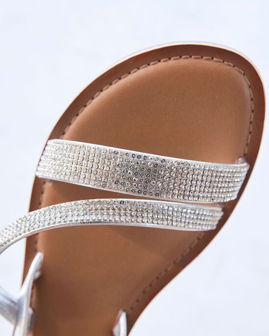 Grace Leather Jewelled Sandals