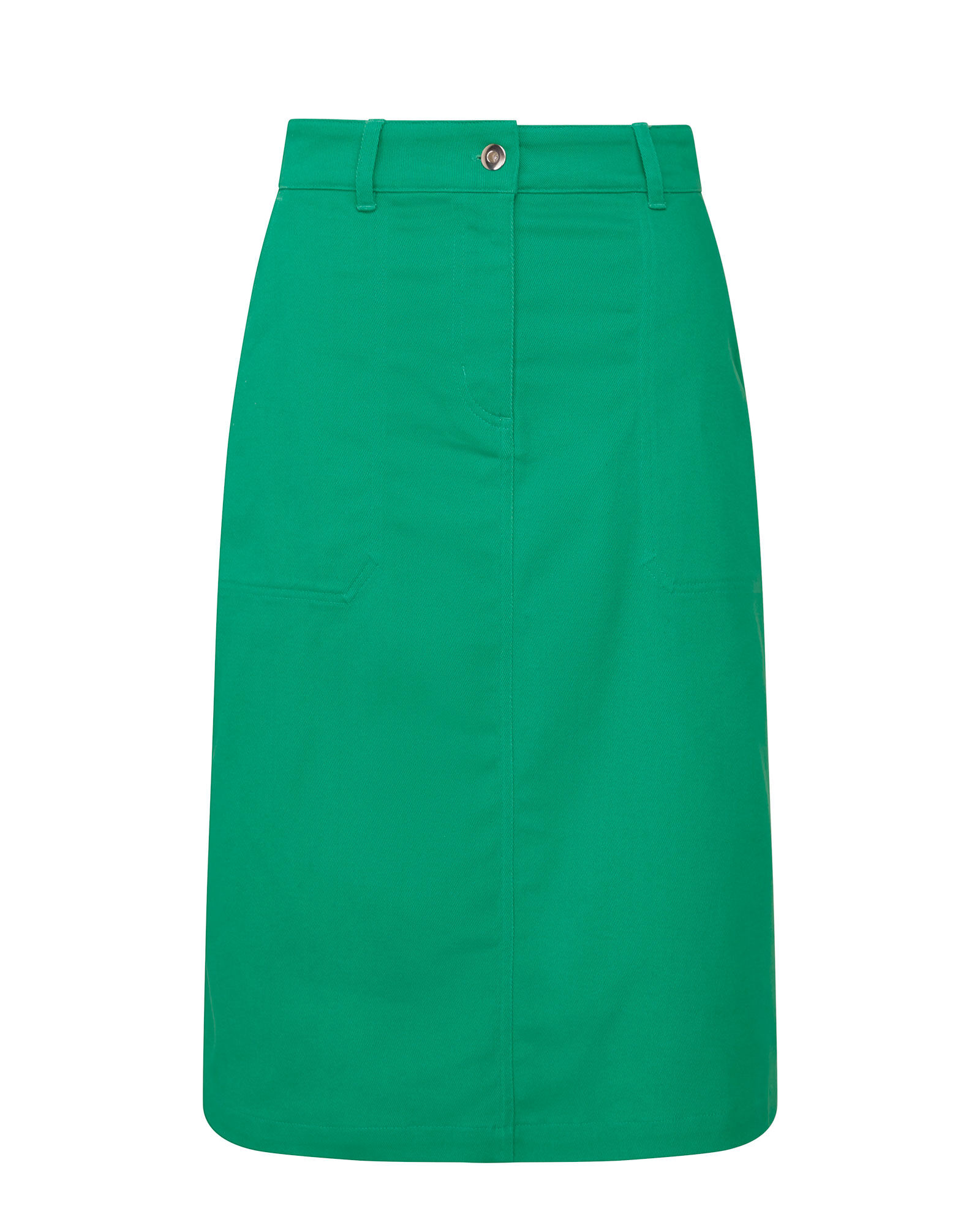 Knee length green skirts best sale
