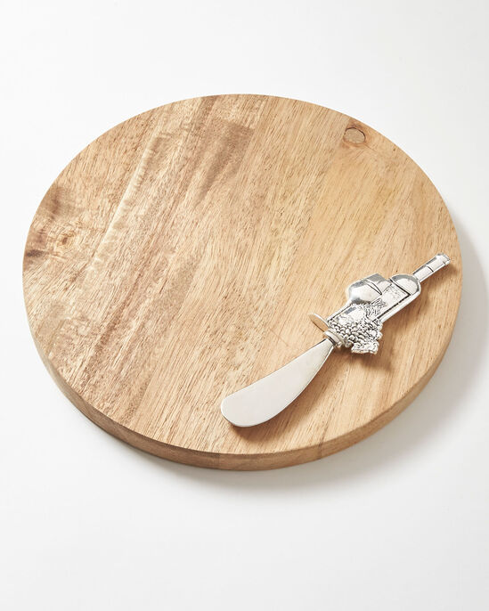 Acacia Cheese Board and Knife Set