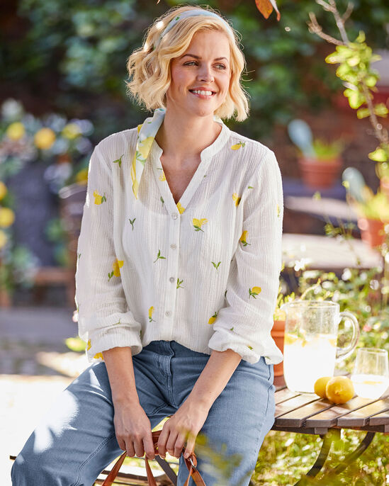 Pip Long Sleeve Embroidered Blouse