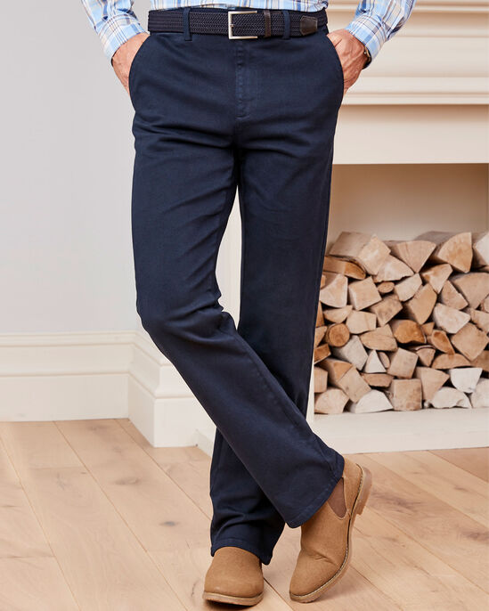 Relaxed Stretch Chino Trousers