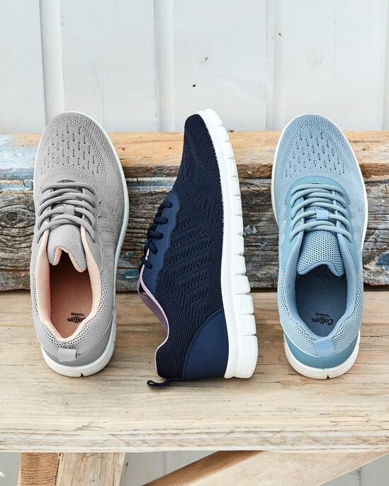 Lightweight Cushioned Lace-Up Trainers