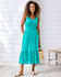 Crinkle Tiered Midi Broderie Dress