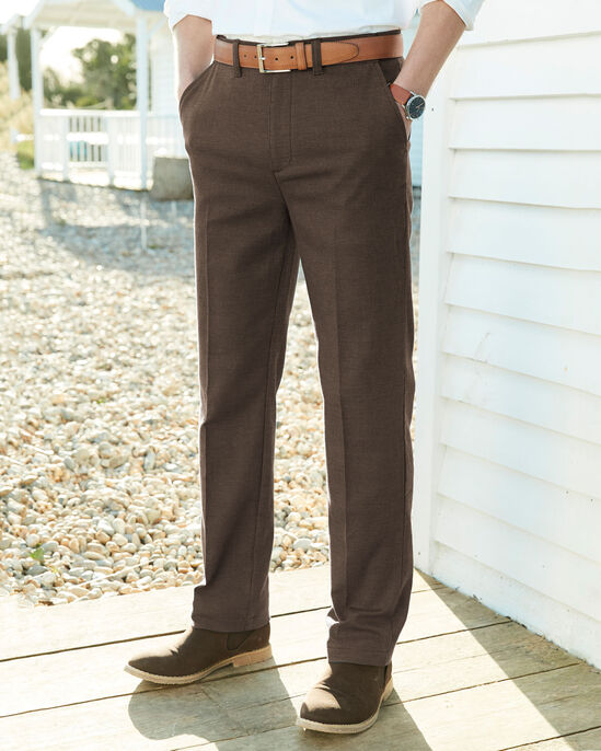 Check Stretch Chino Trousers