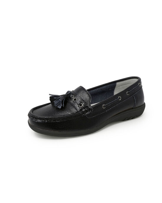Leather Flexisole Tassle Loafers