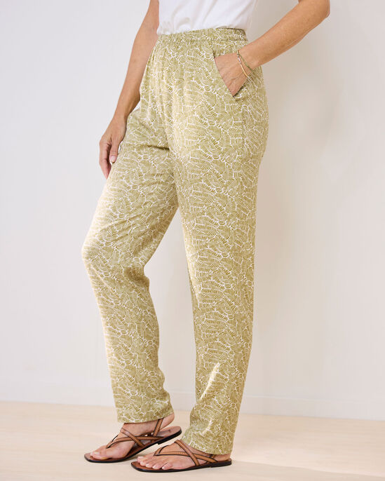 Pull-On Tapered Leg Trousers