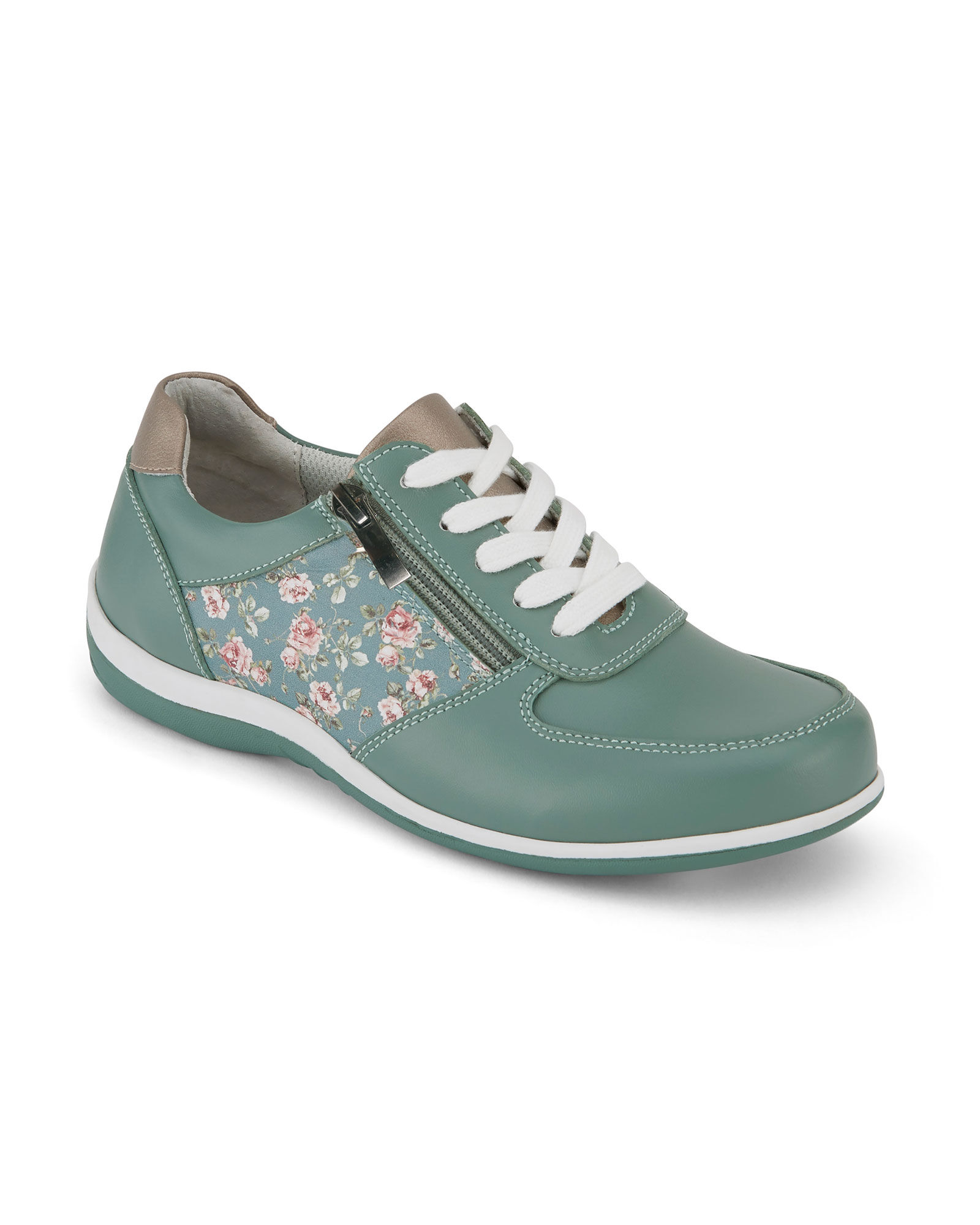 Floral Side Zip Trainers