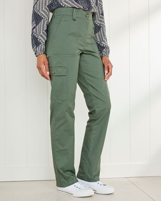 Straight-Leg Cargo Trousers