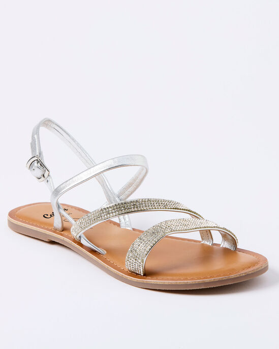 Grace Leather Jewelled Sandals