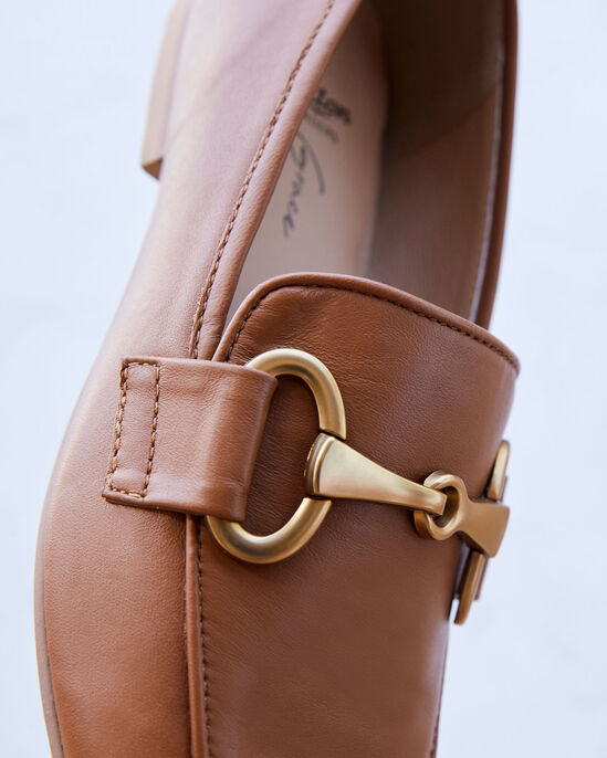 Grace Leather Ring Detail Loafers