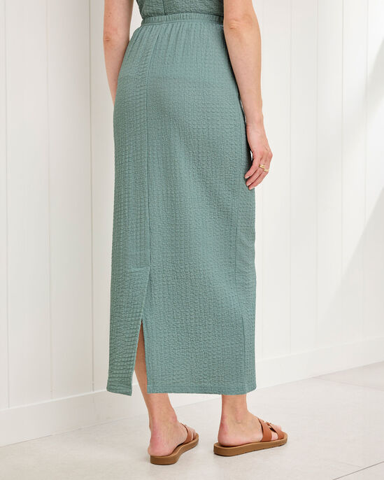 Textured Jersey Maxi Skirt