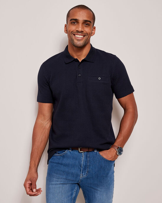 Seersucker Polo Shirt