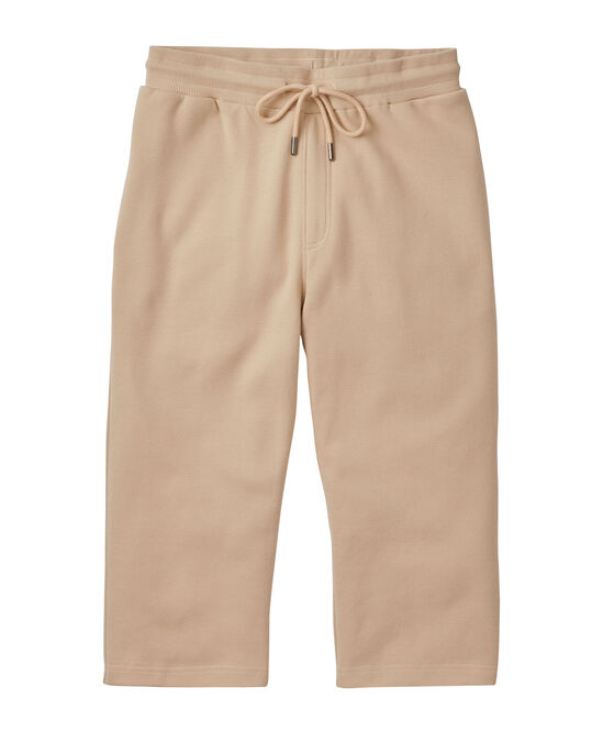 Piqué Pull-On Crop Trousers