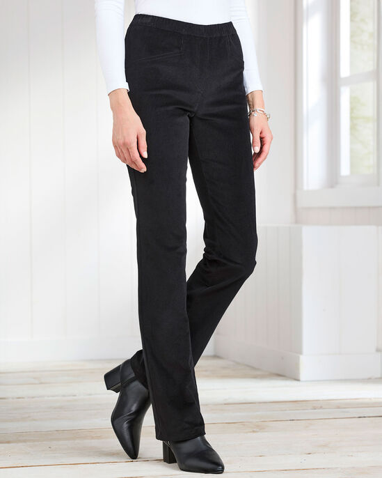 Straight-Leg Pull-On Cord Trousers