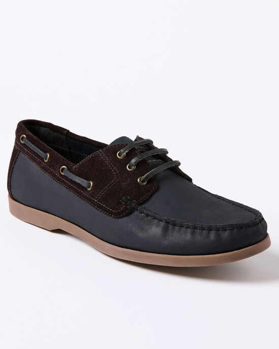 Leather Lace-Up Boat Shoes