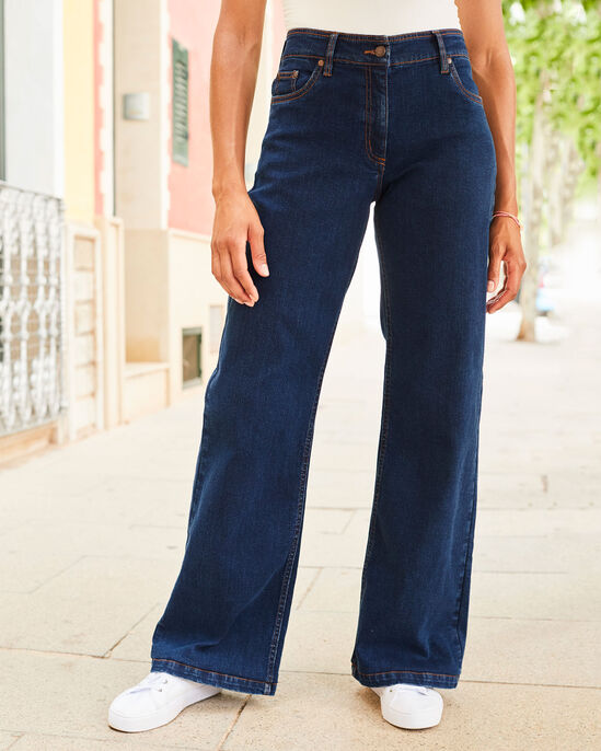 Penny Wide-Leg Stretch Jeans