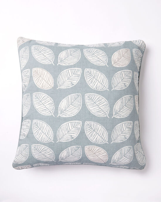 Leaf Print Filled Cushion