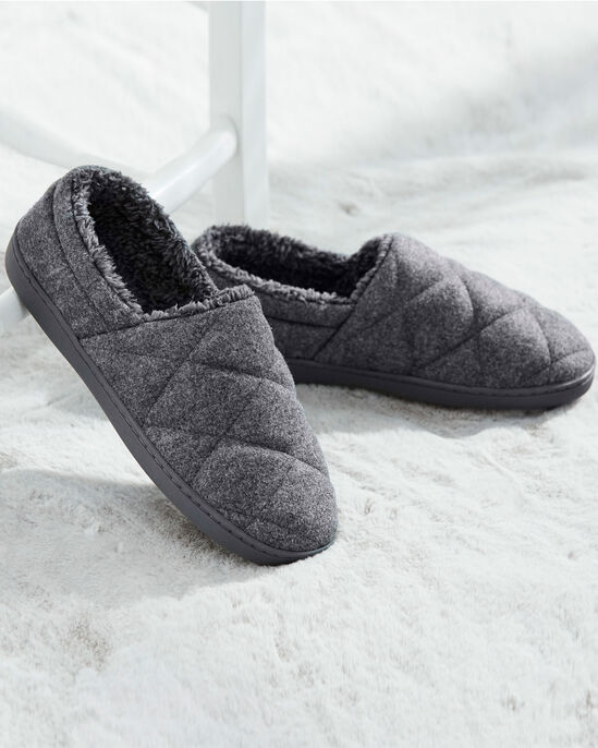 Quilted Felt Slippers