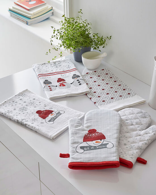 Pack of 2 Snowman Oven Gloves