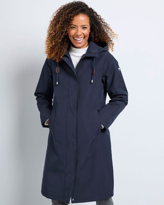 Longline All-Weather Fleece-Lined Waterproof Coat