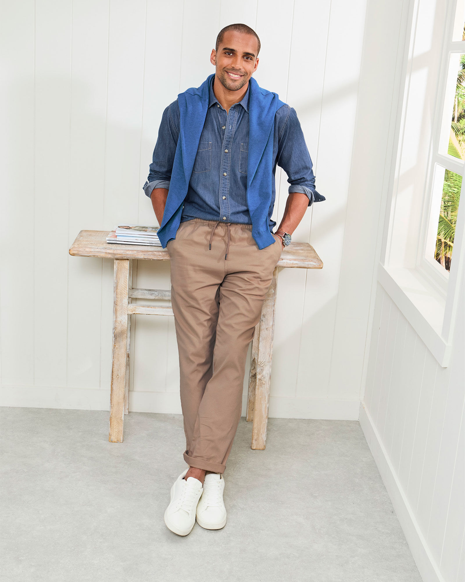 Relaxed Drawstring Trousers