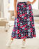Jersey Pull-On Print Maxi Skirt