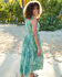 Printed Crinkle Maxi Dress