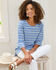 Scoop Neck Linen Stripe Tunic