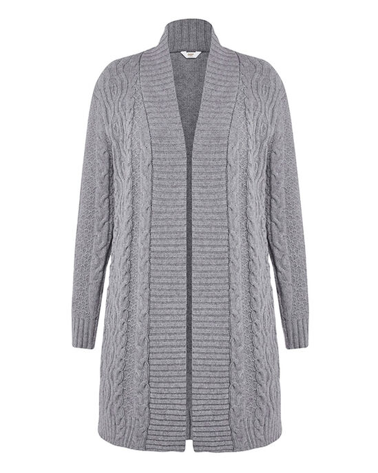 Love-To-Layer Longline Cable Cardigan