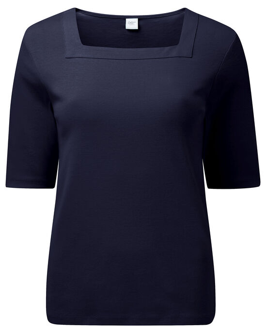 Wrinkle Free Square Neck Top at Cotton Traders