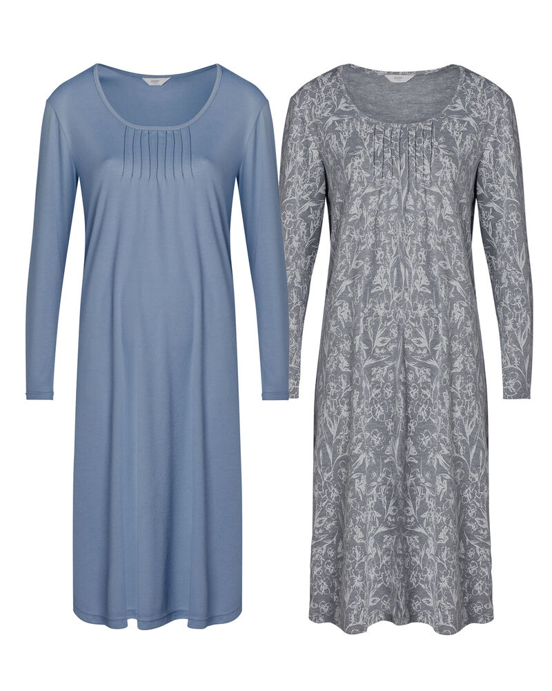 2 Pack Jersey Nightdresses at Cotton Traders