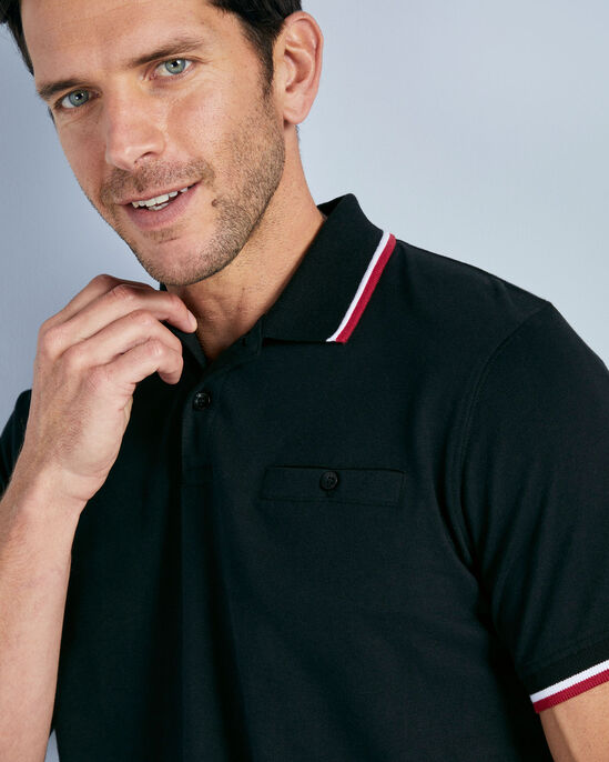 Short Sleeve Tipped Polo Shirt