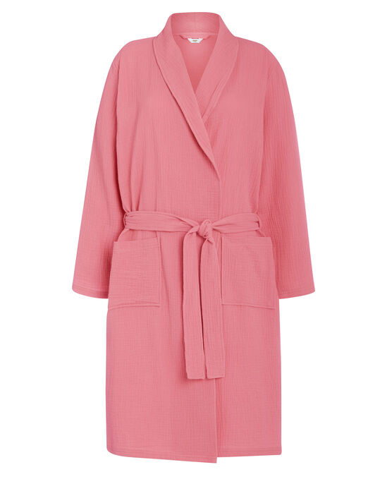 Pretty-In-Pink Cotton Dressing Gown