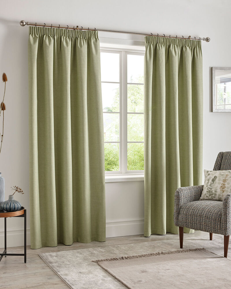 Harlow Blackout Pencil Pleat Curtains at Cotton Traders