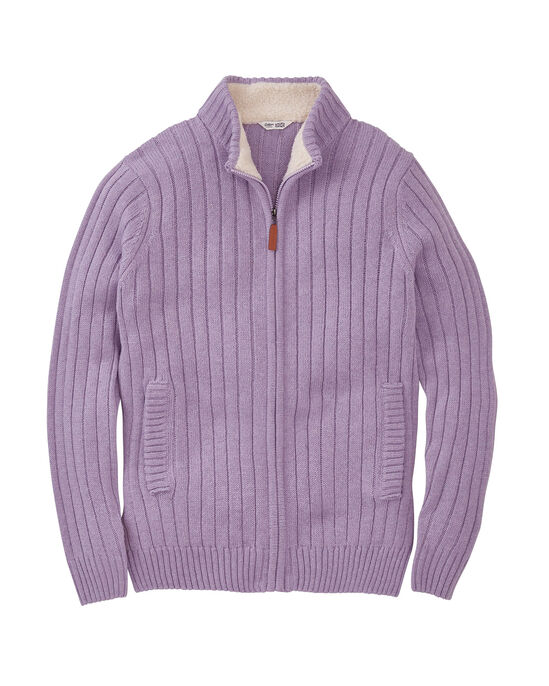 Sherpa Trim Cardigan
