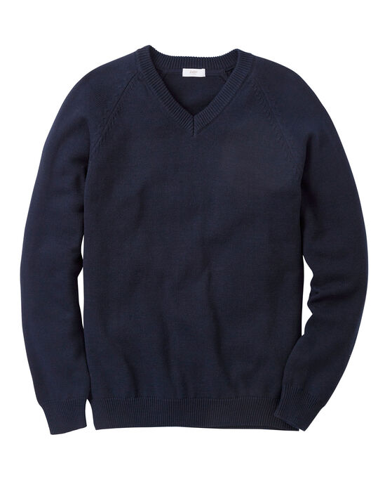 Cotton V-Neck Jumper