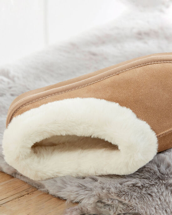 Suede Plush-Lined Bootie Slippers