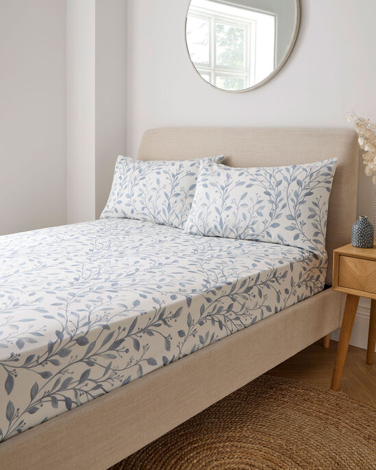 Ornate Leaf Fitted Sheet Set