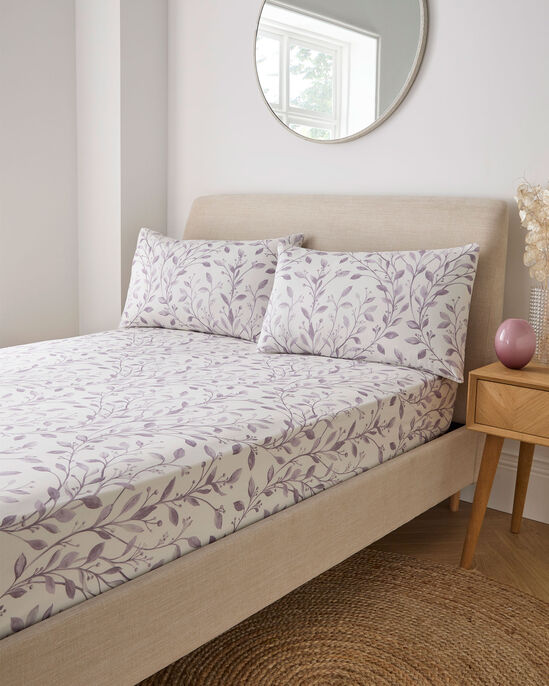 Ornate Leaf Fitted Sheet Set