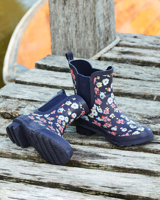 Printed Ankle Wellington Boots