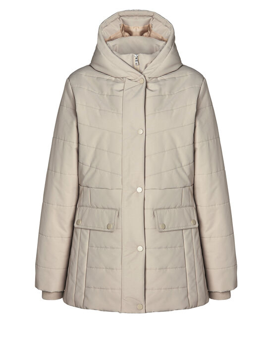Stylish Short Padded Hooded Coat