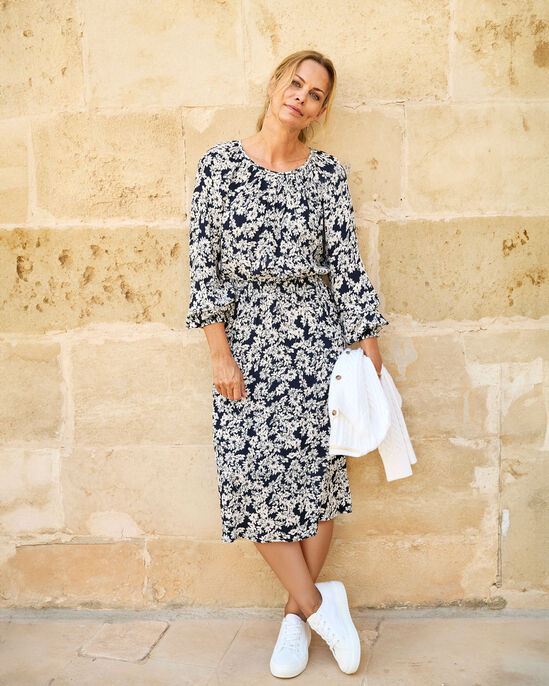 Printed Midi Dress