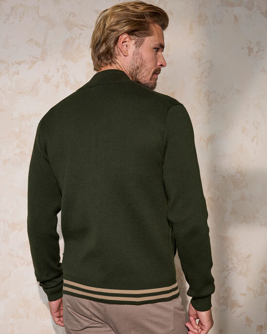 Premium Zip-Through Knitted Bomber
