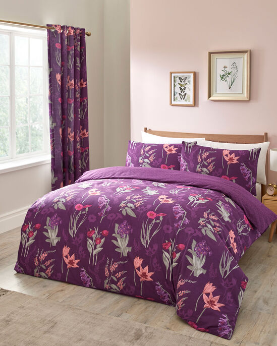 Isobel Cotton Duvet Set At Traders, Purple Duvet Covers Full Size Uk