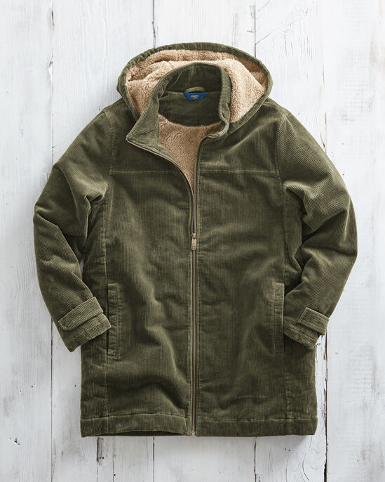 Cord Fleece Lined Coat