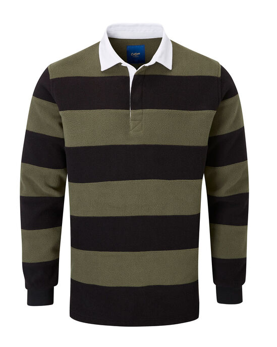Fleece Stripe Rugby Shirt